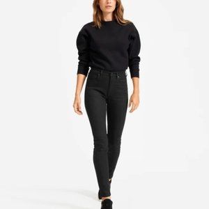 Everlane the High Rise Skinny Jeans Black 27 Tall